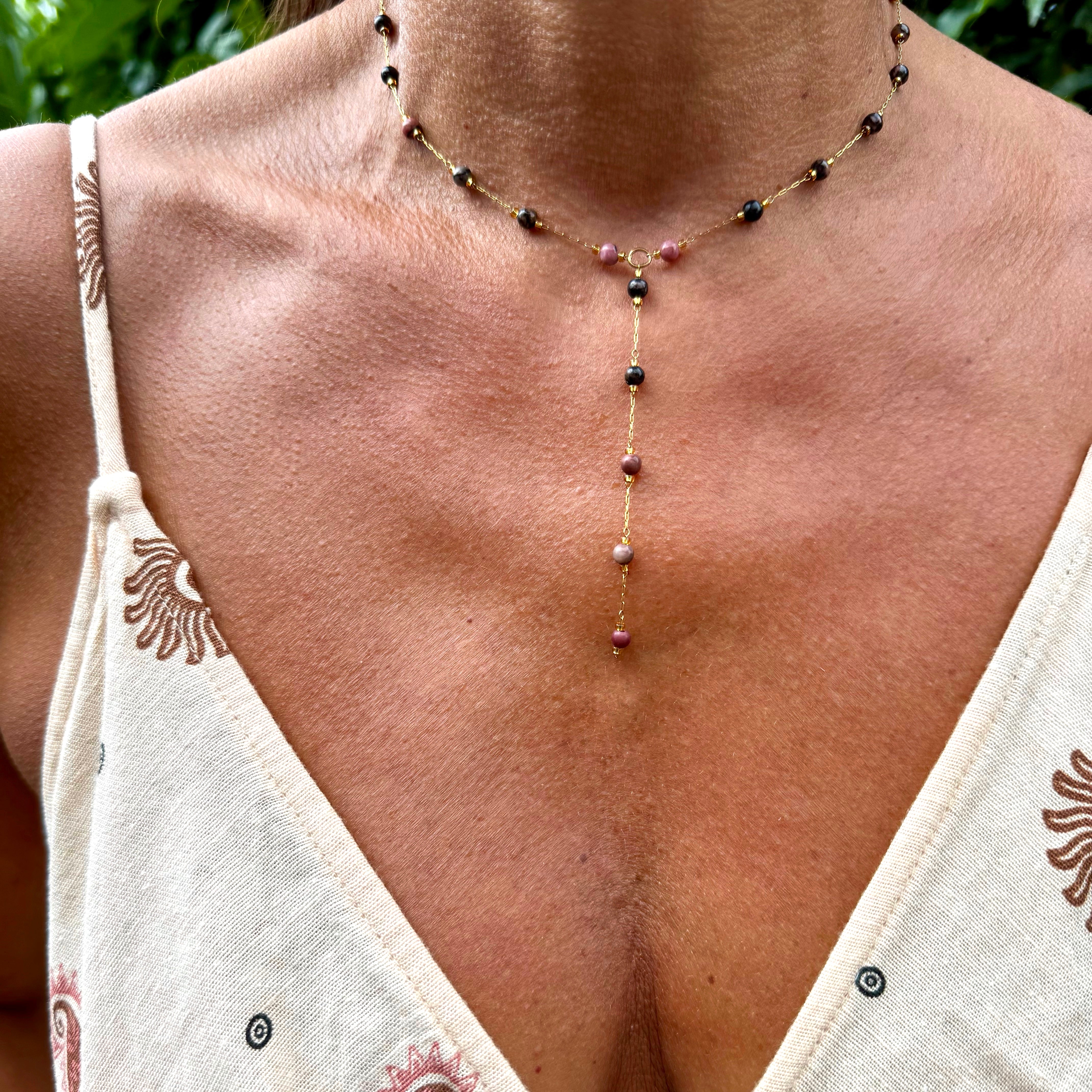 Collier Perles en Y "Bérénice"