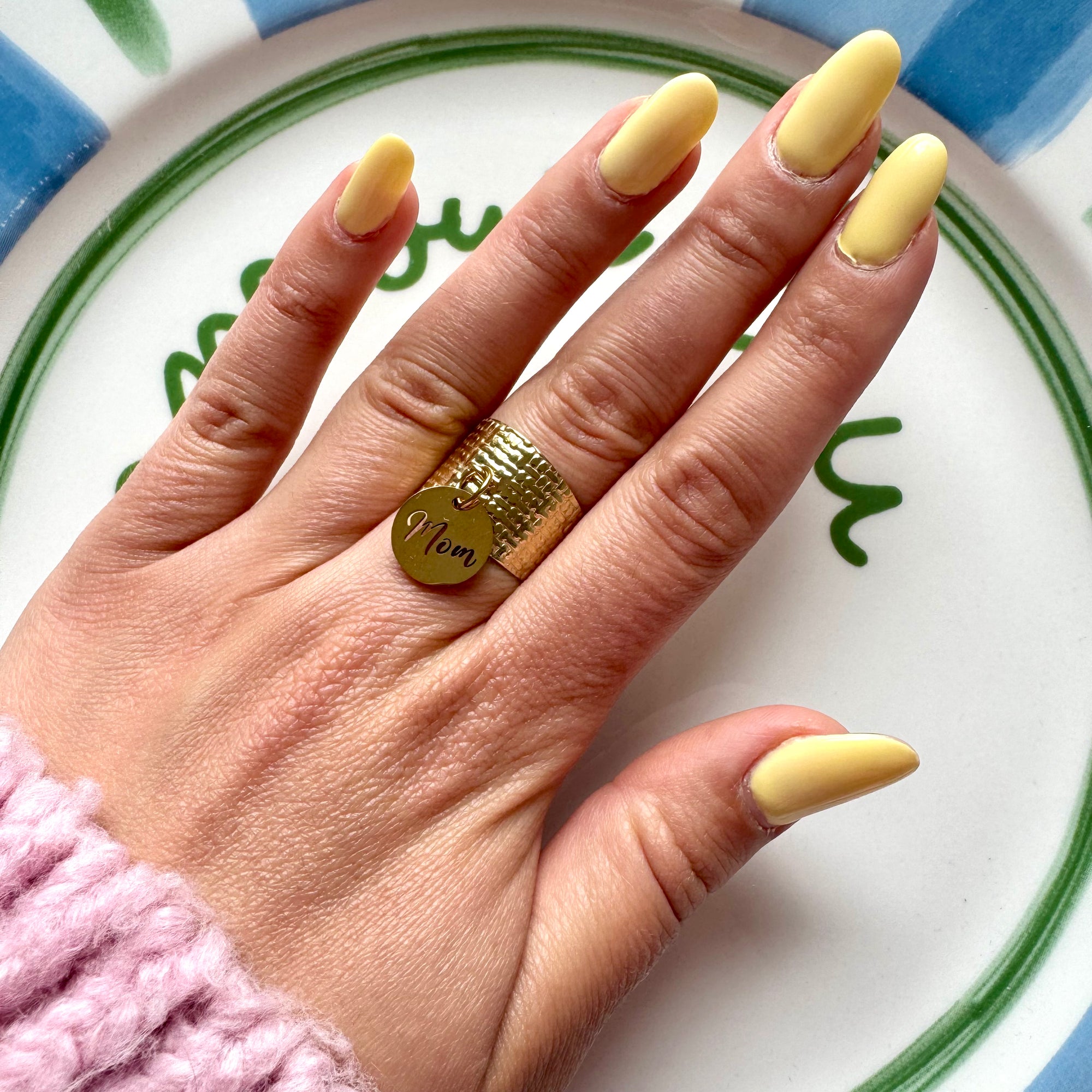 Bague Charm "Mom"