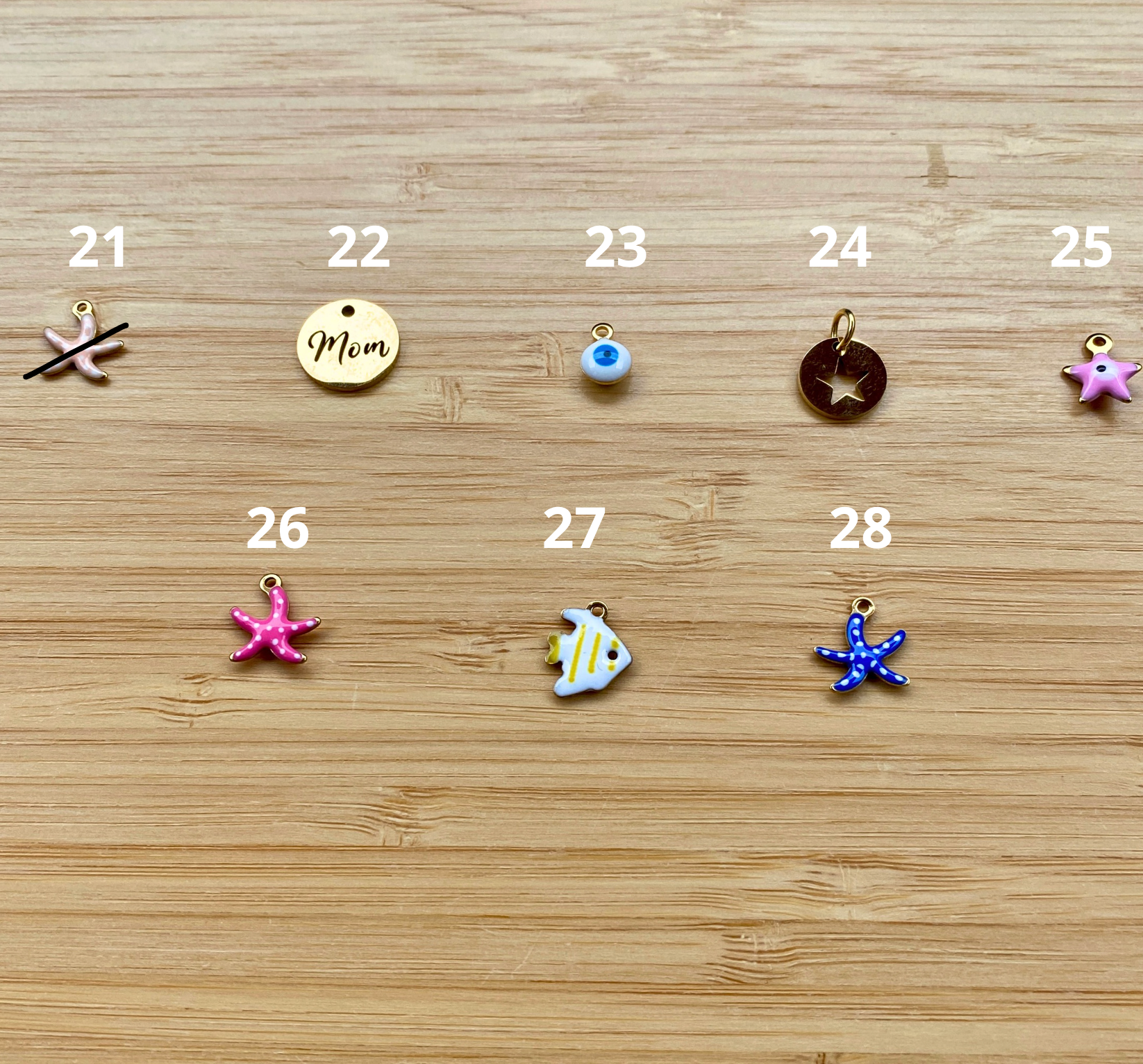 Bagues Breloque Personnalisable