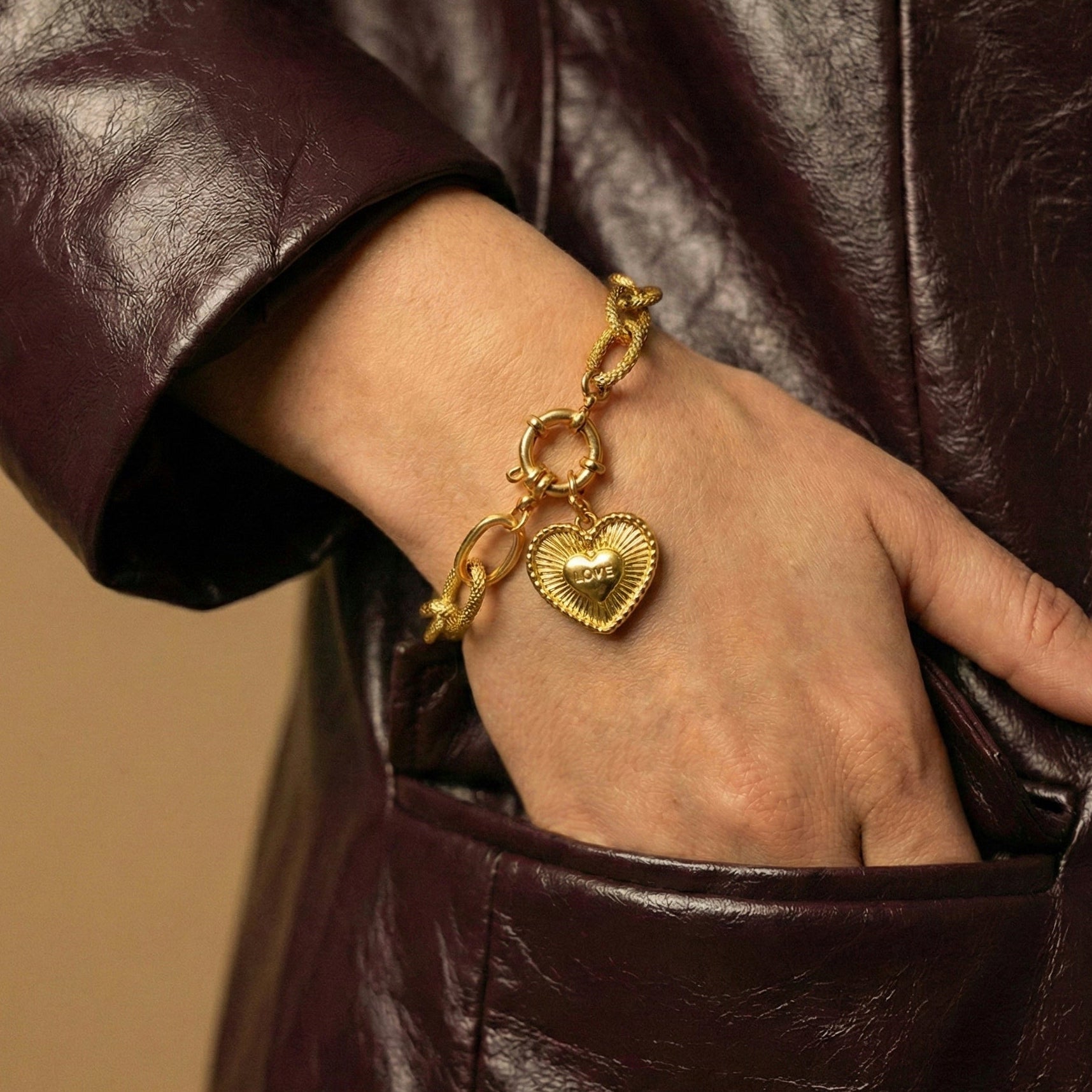 Bracelet Charm Mousqueton "Lia"