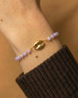 Bracelet Grain de Café lila