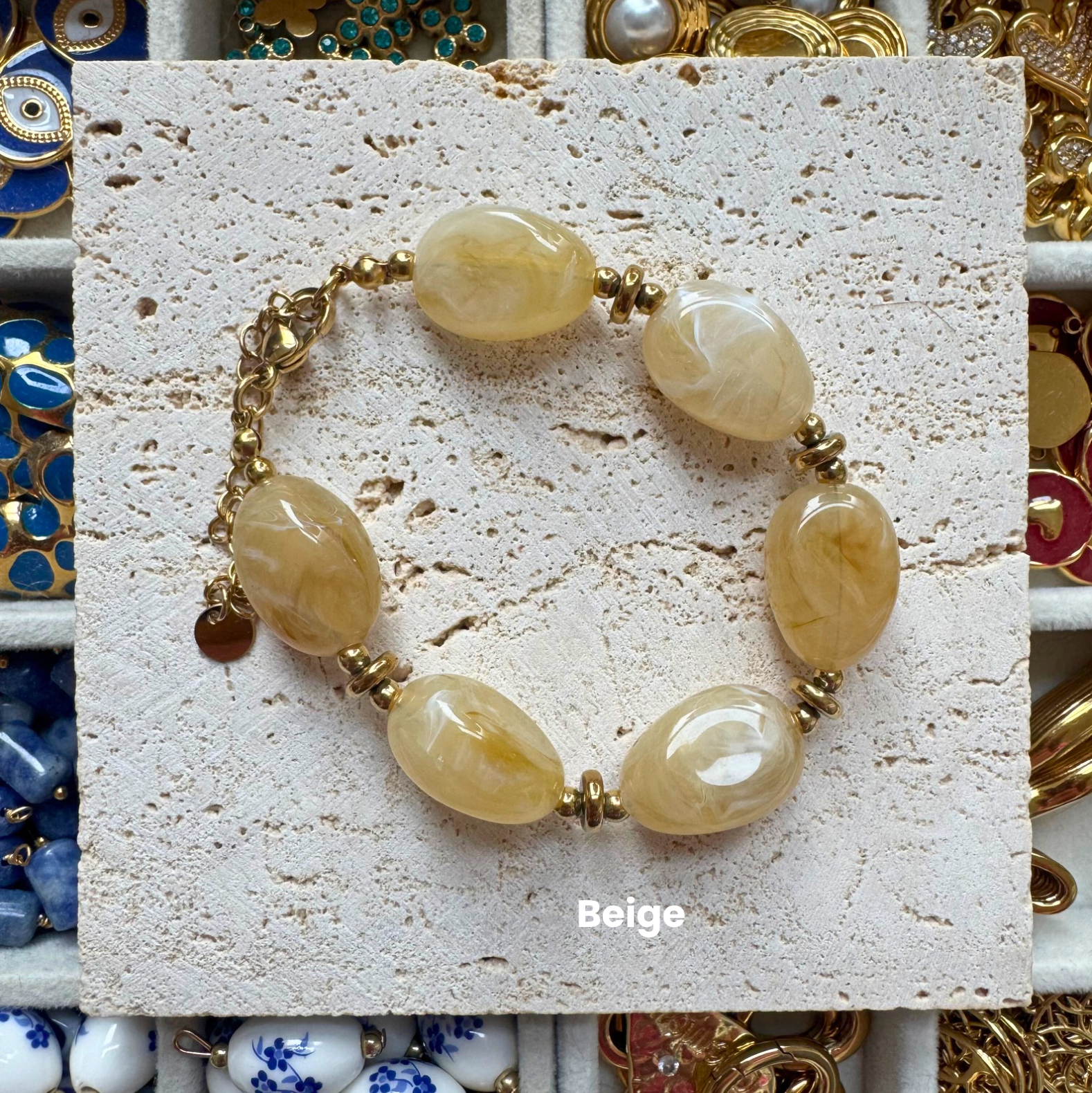 Bracelet Grosses Perles "Gigi" - Personnalisable