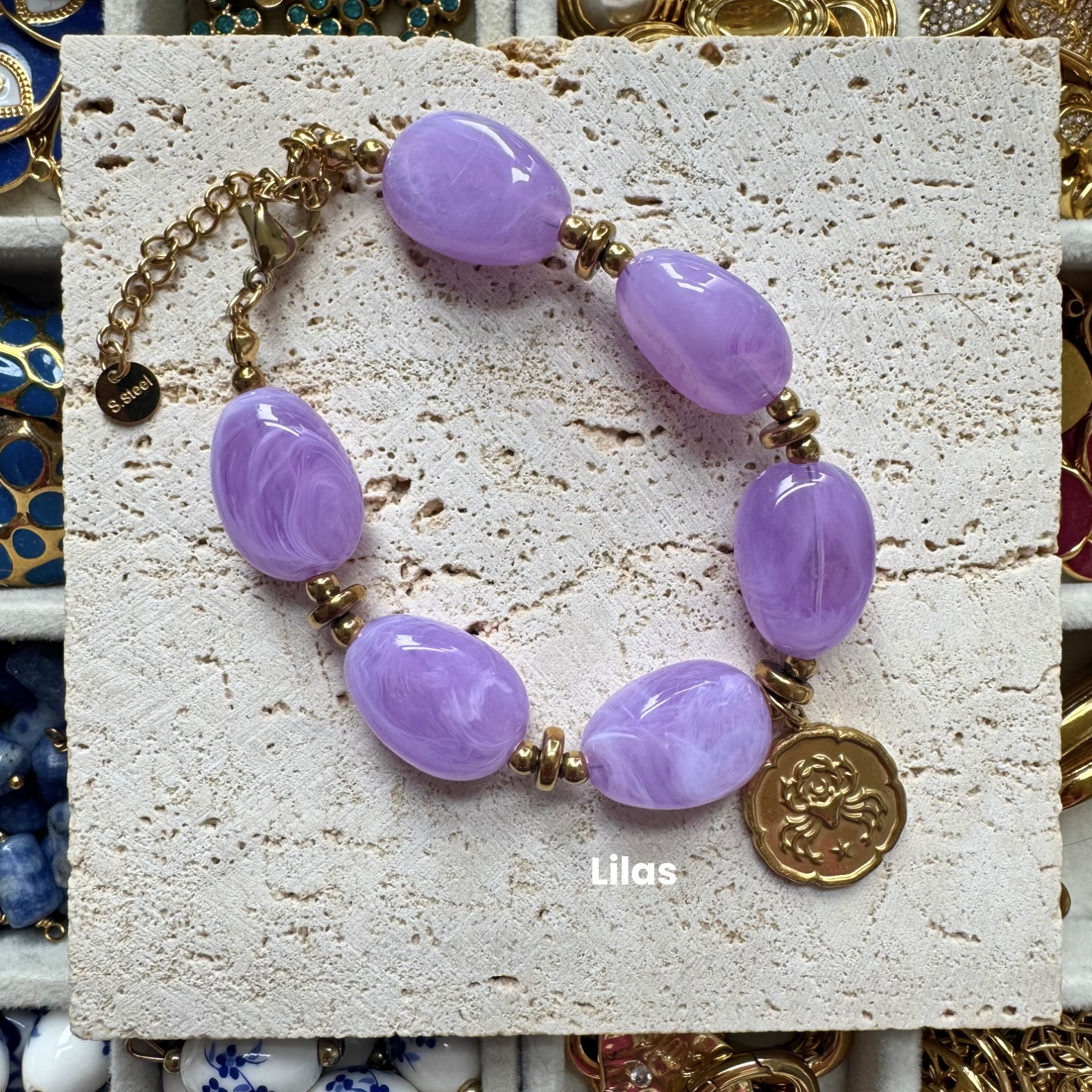 Bracelet Grosses Perles "Gigi" - Personnalisable