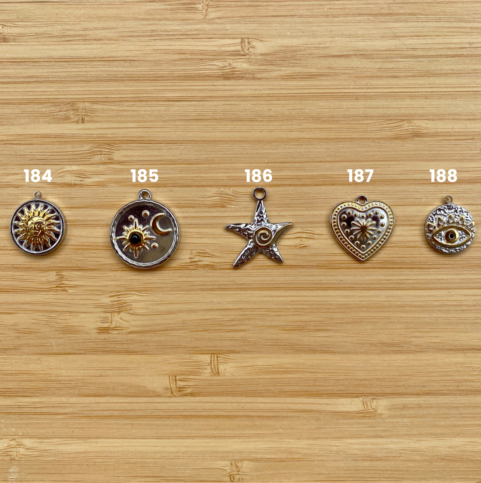 Collier Charms Long Personnalisé - Doré