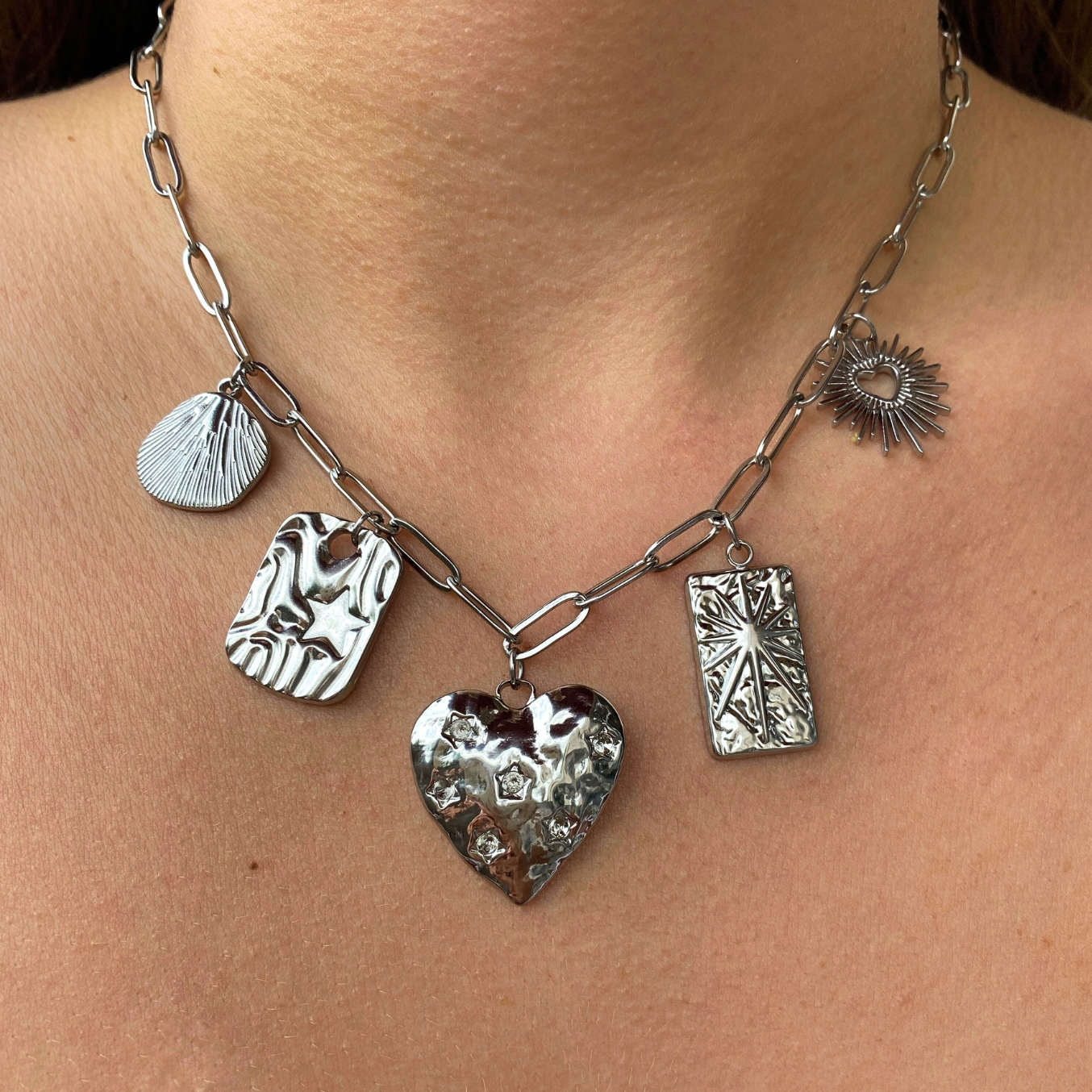 Collier Charm "Coeur"