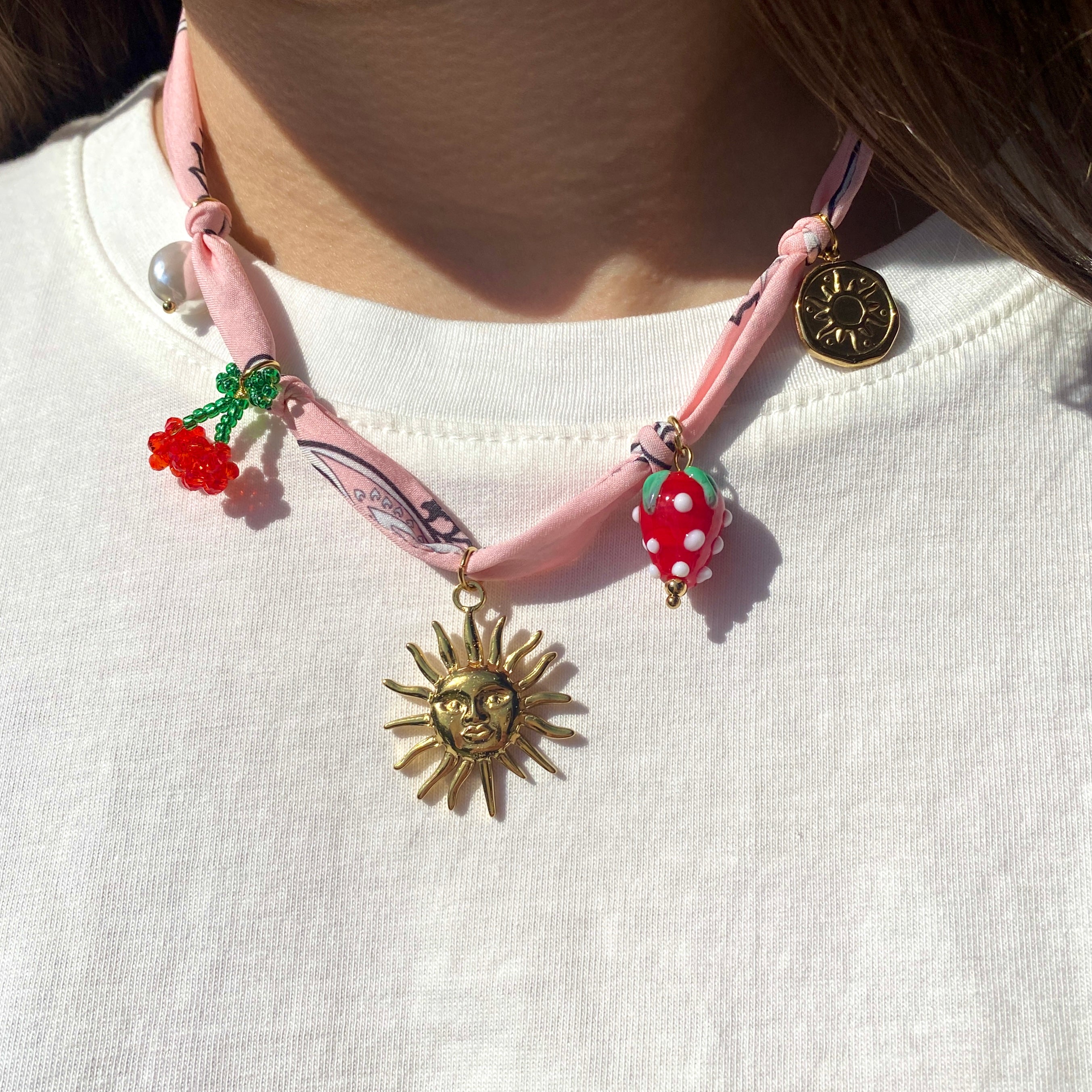 Collier Bandana Charms "Hélé"