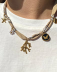 Collier Bandana Charms "Sable"