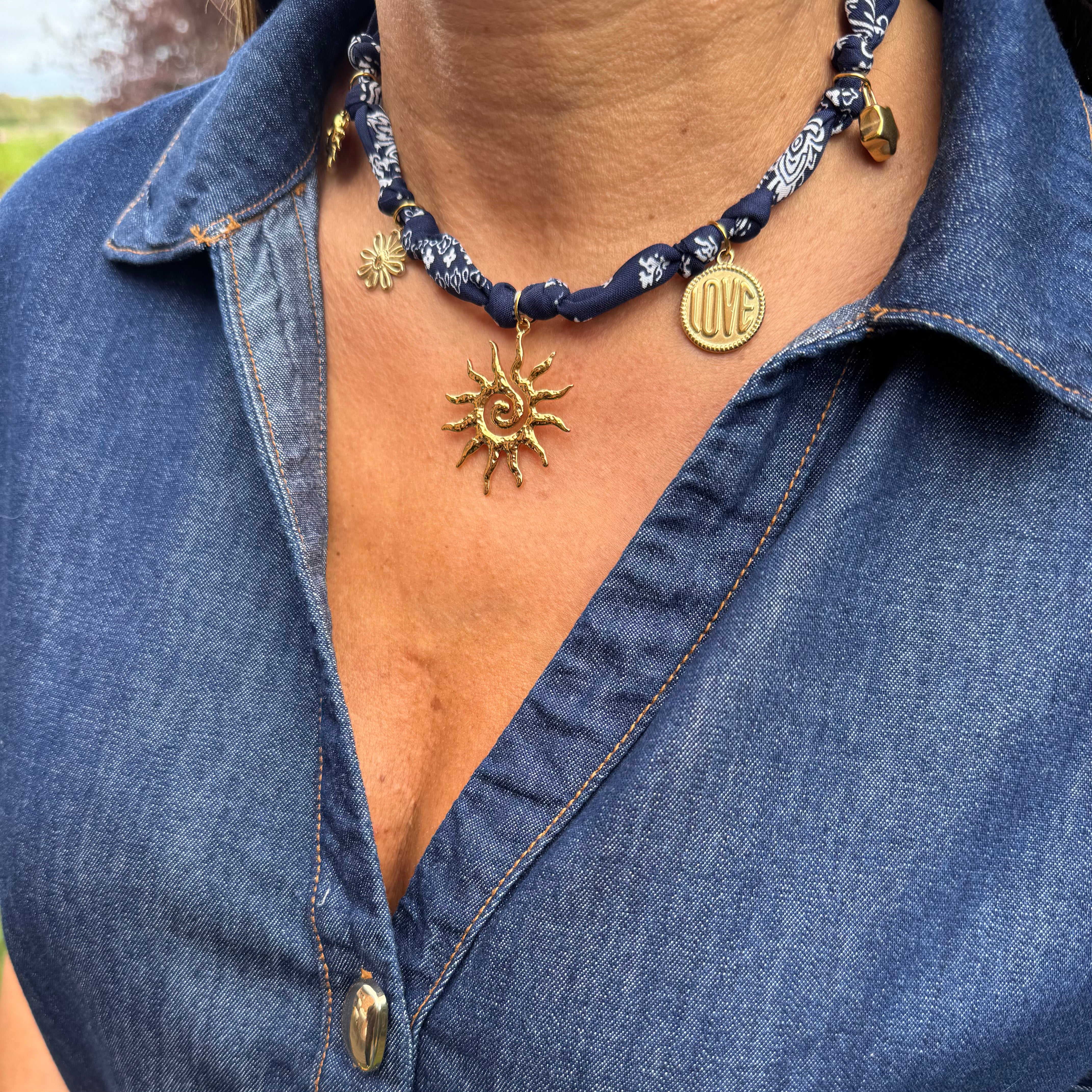 Collier Charms Bandana "Louisa"