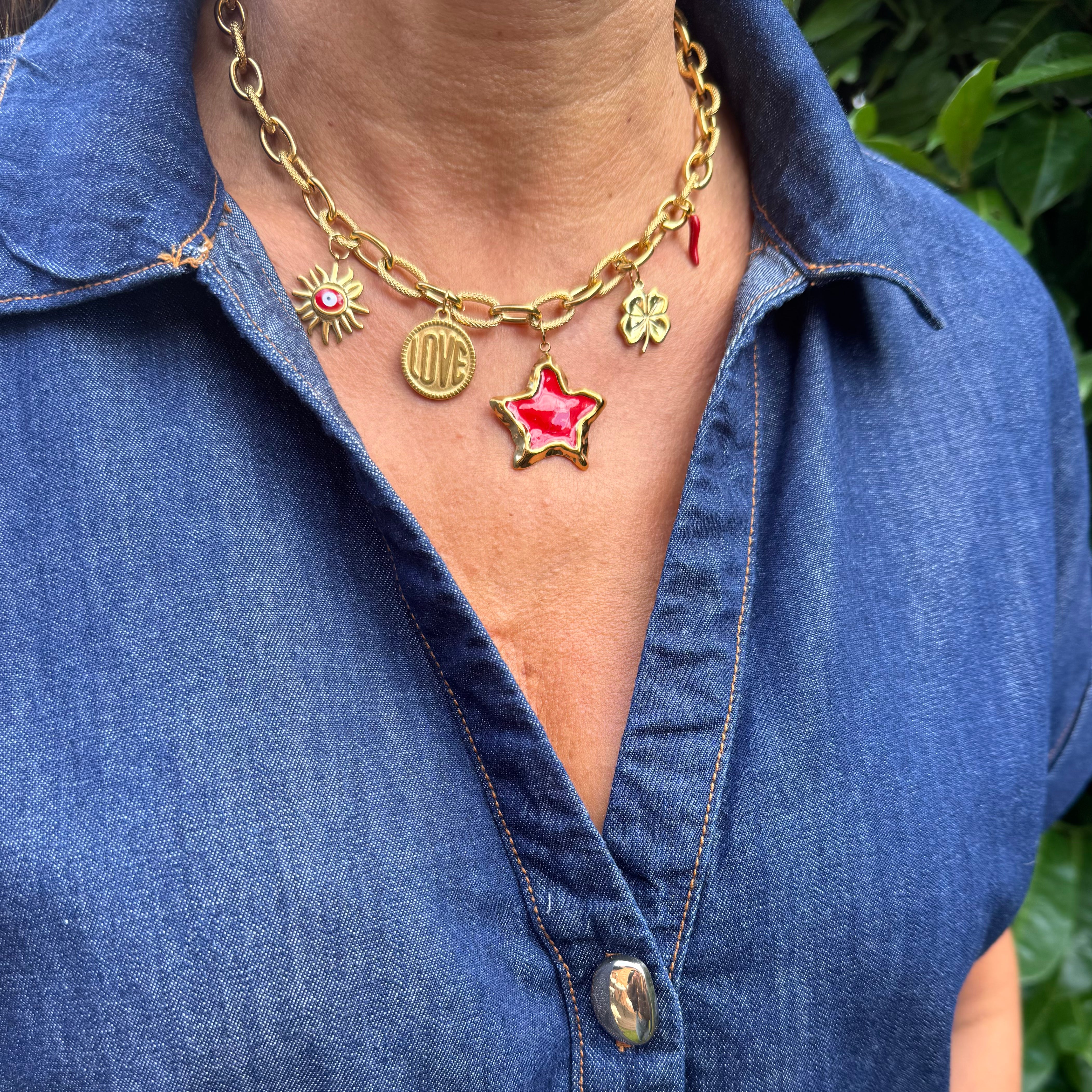 Collier Charms "Dahlia"