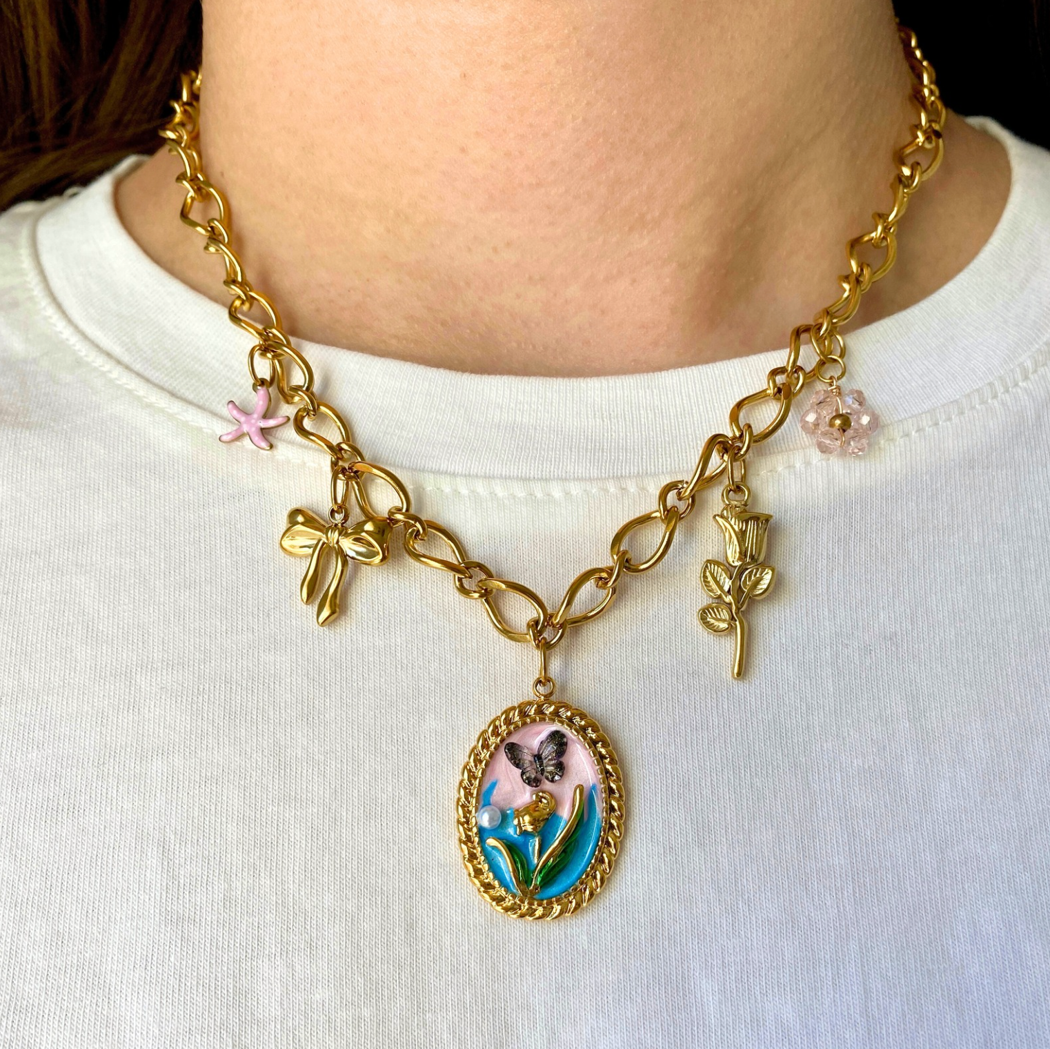Collier Charms "Mauricette"