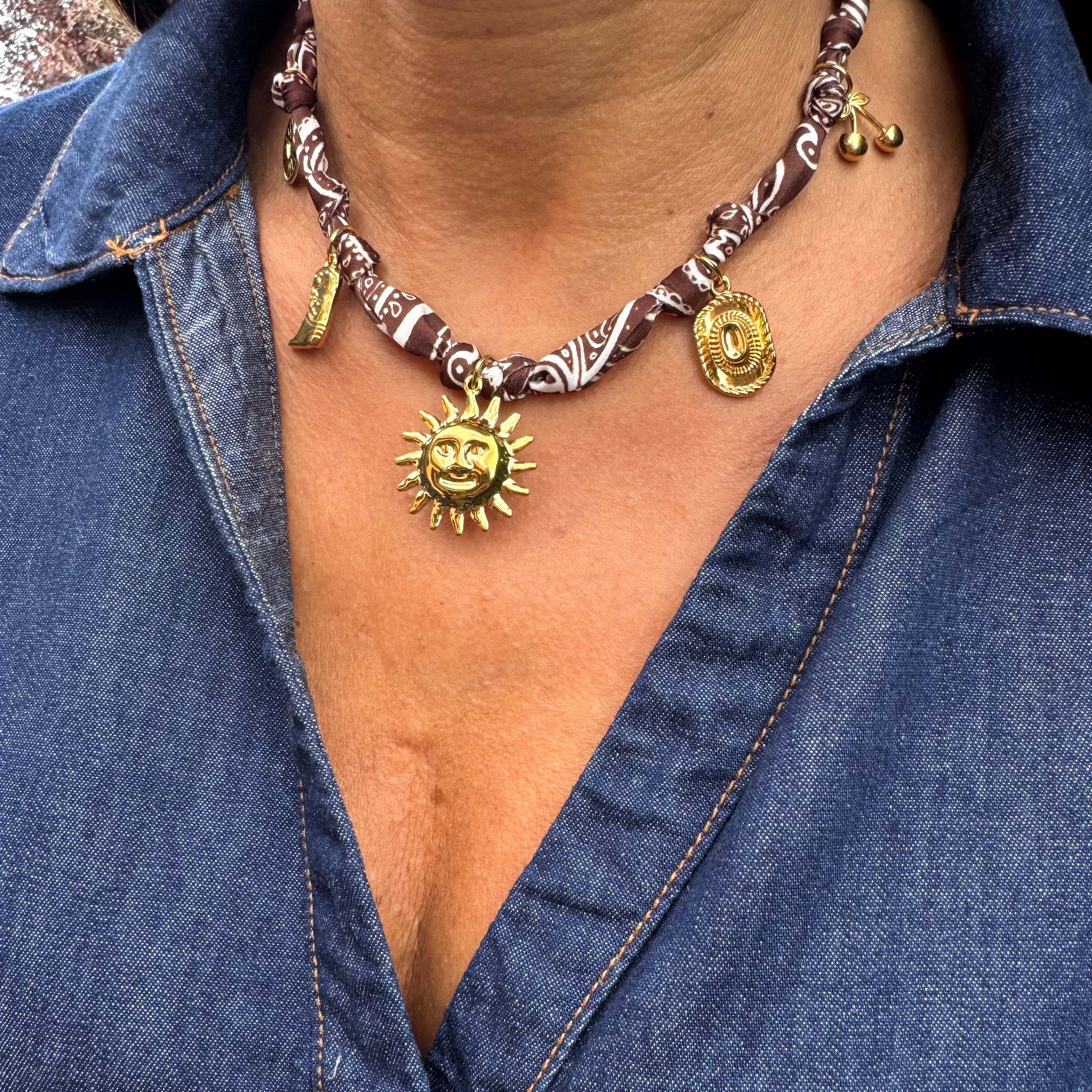 Collier Foulard "Dua"