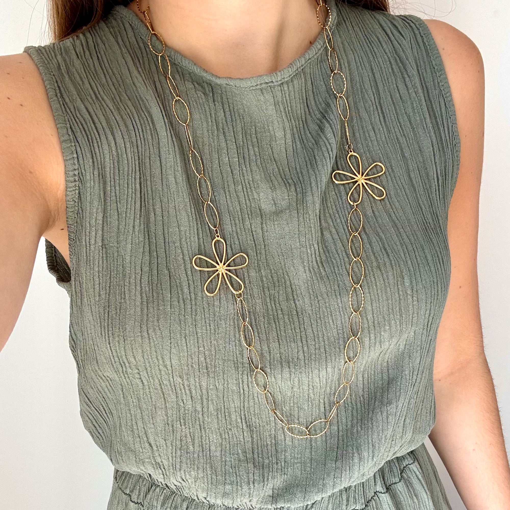 Collier Long Sautoir "Santa"