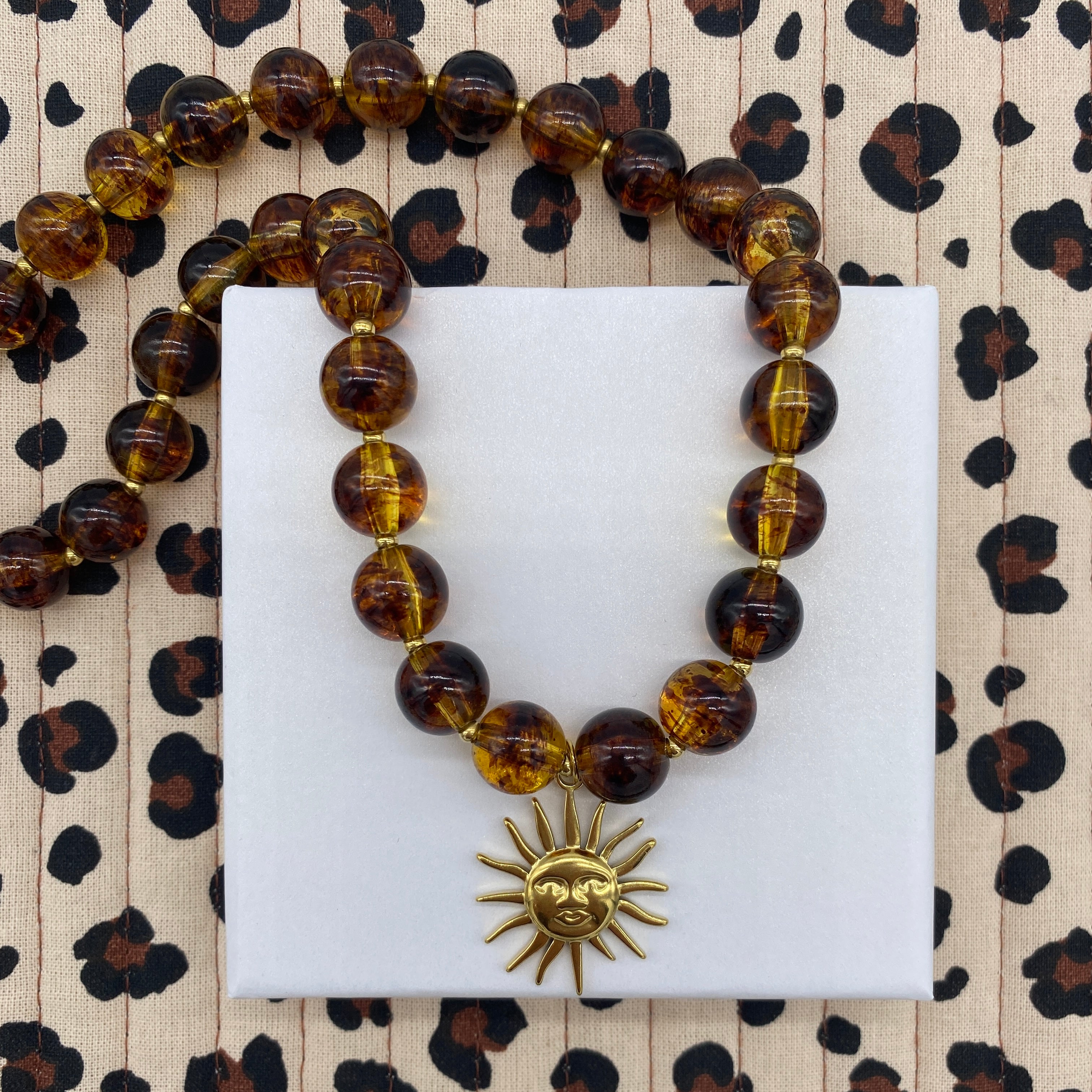 Collier Perles Jody Café Personnalisable