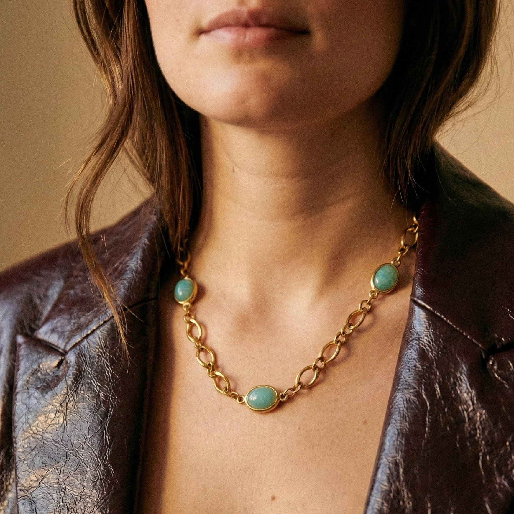 Collier Pierre Aventurine "Gemme"