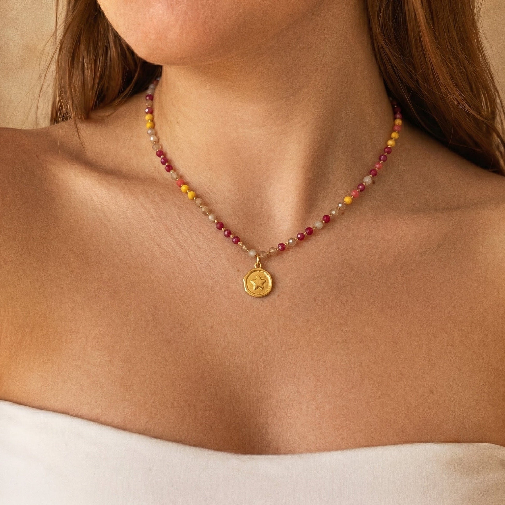 Collier Ras de cou perlé "Musy"