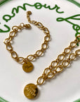 Collier breloque "Love my kids"