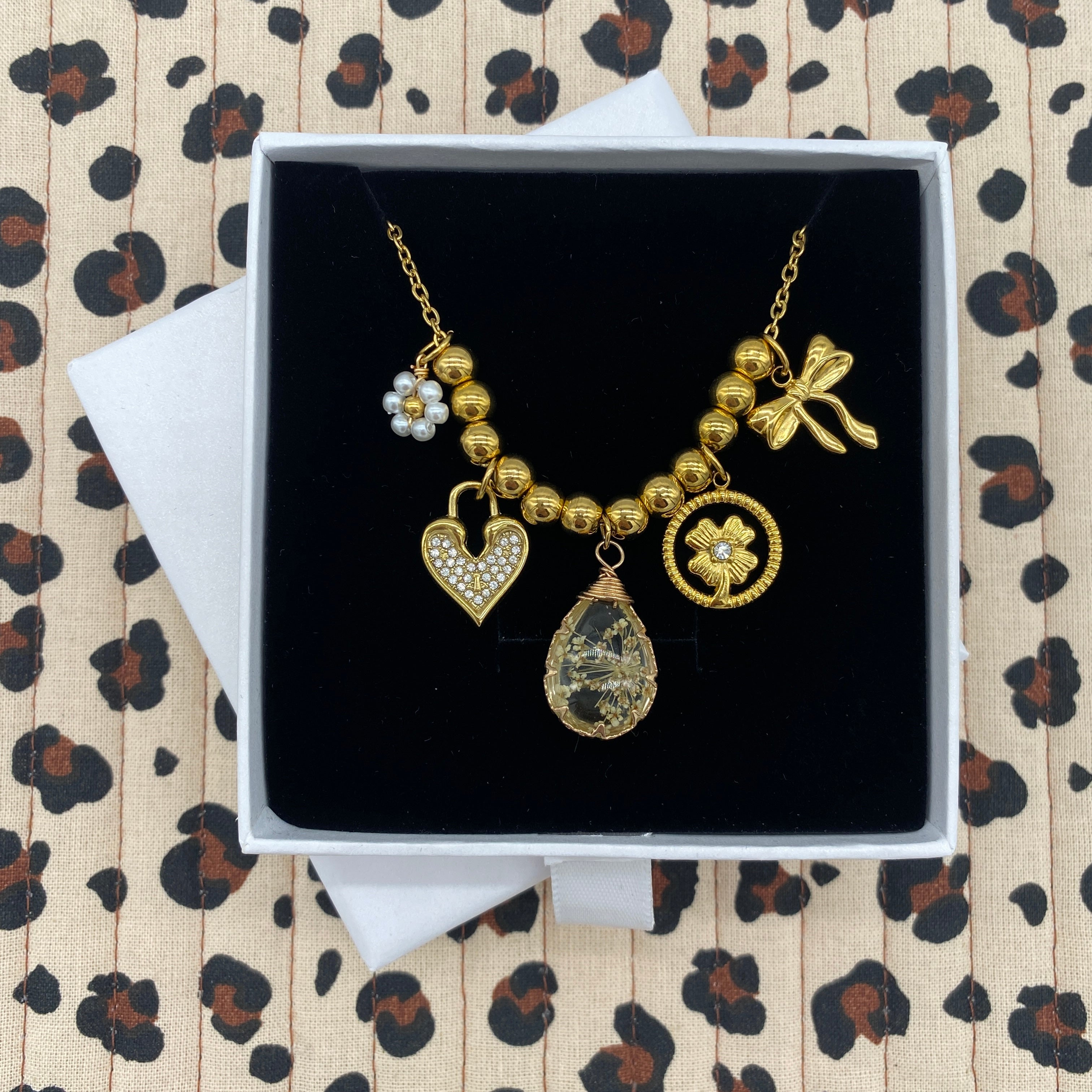 Collier breloques Aby