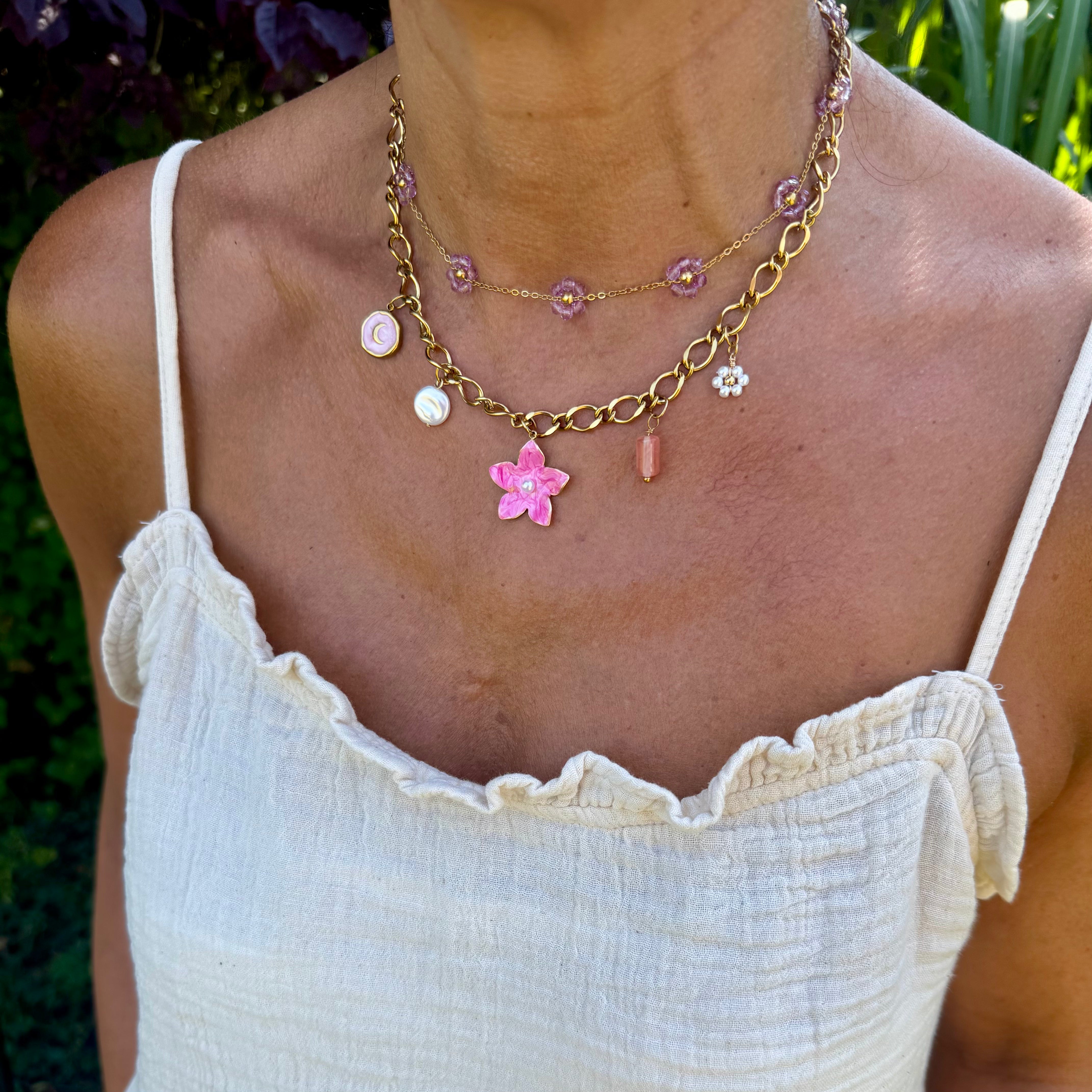 Collier breloques "India"