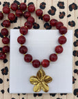 Collier charm Jody Bordeaux Personnalisable