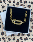 Collier strass Oce