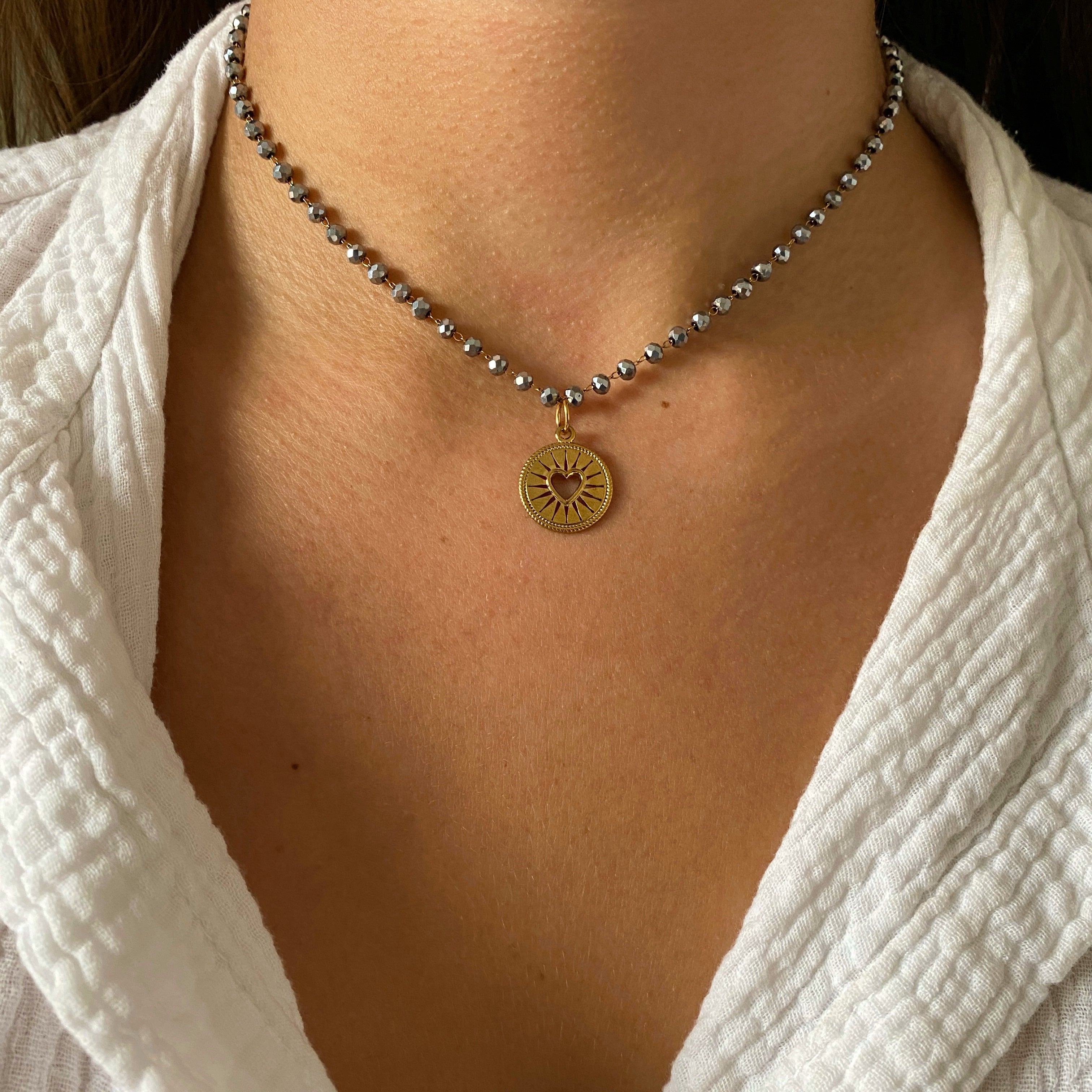 Collier Charm Ras de cou Strass "Ava" | 3 Coloris