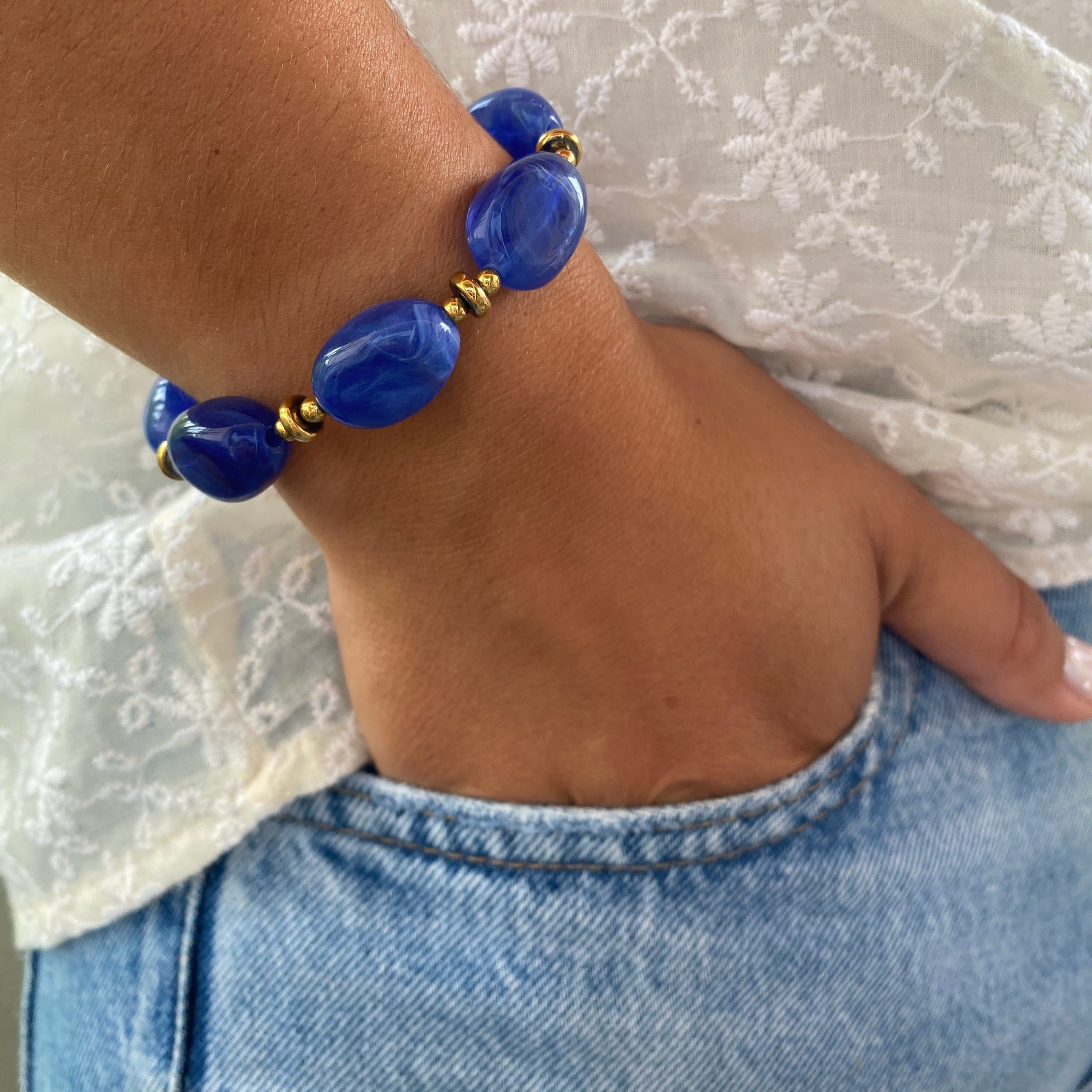 Bracelet Grosses Perles "Gigi" - Personnalisable