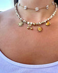 Collier Perles Céramique "Esma" - Personnalisable