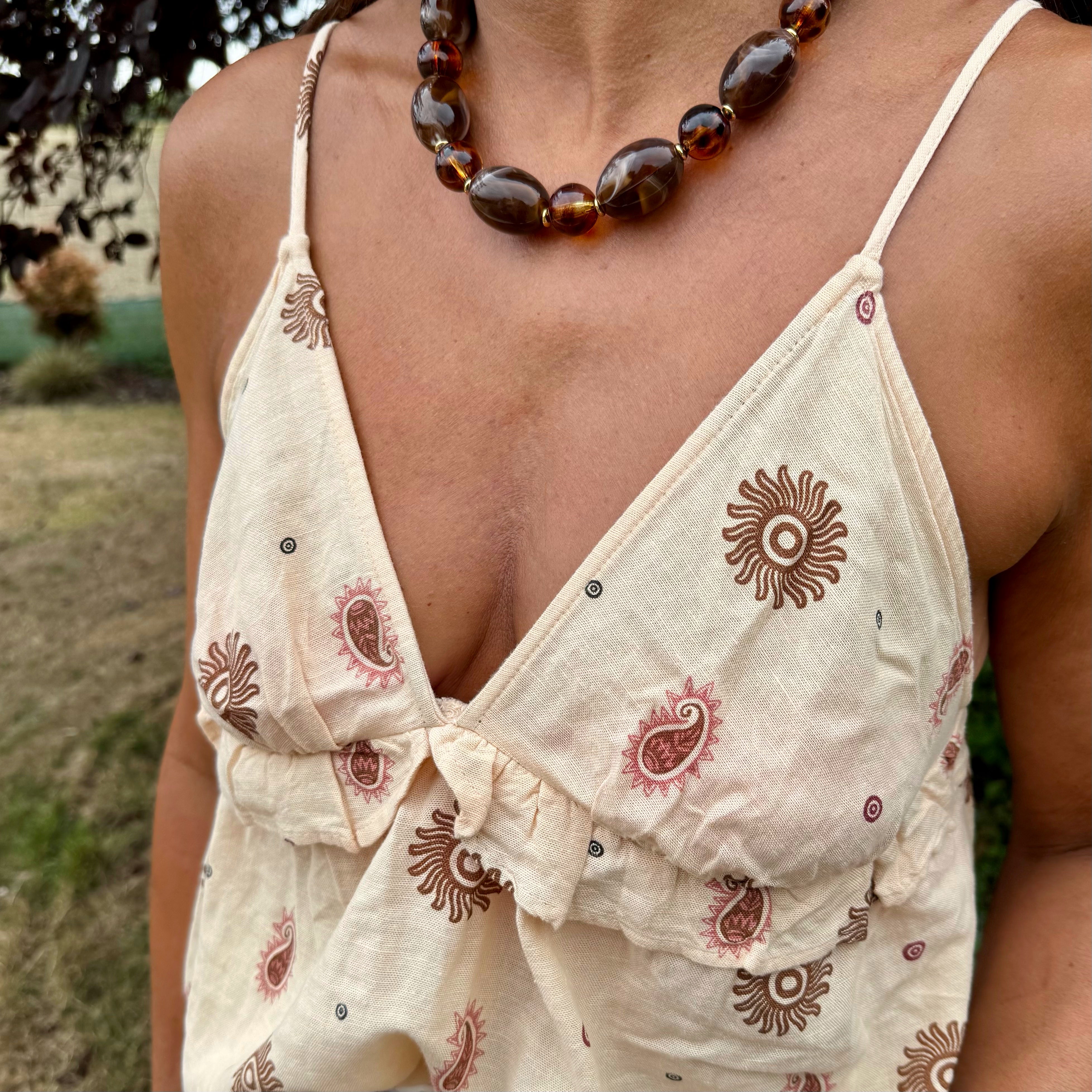 Collier Perles Résine "Aimée"