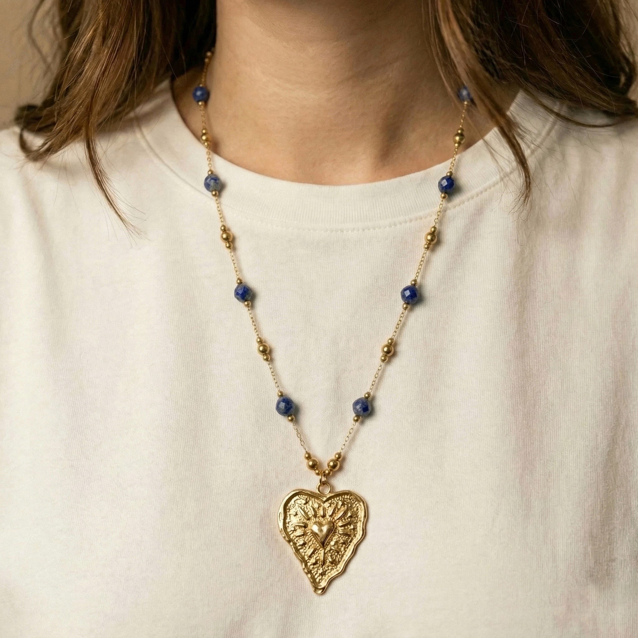 Sautoir Pierre Naturelle Sodalite "Liloo"