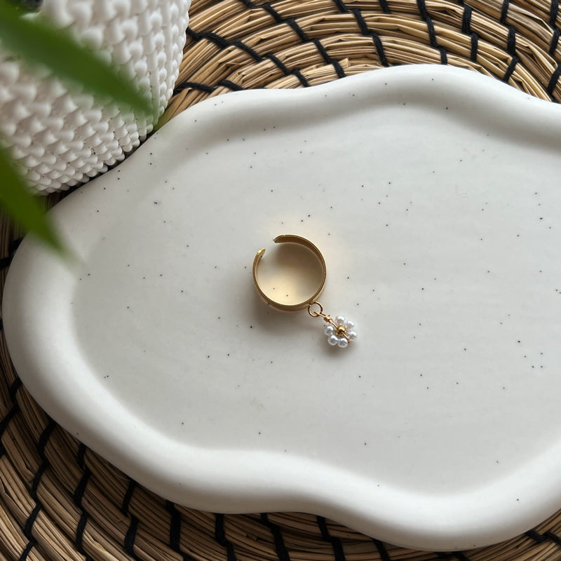 Bague Charm white pearl