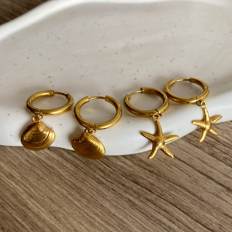 Boucles D'oreilles "Coquillage"