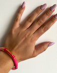 Bracelet Jonc "Amour" Rose