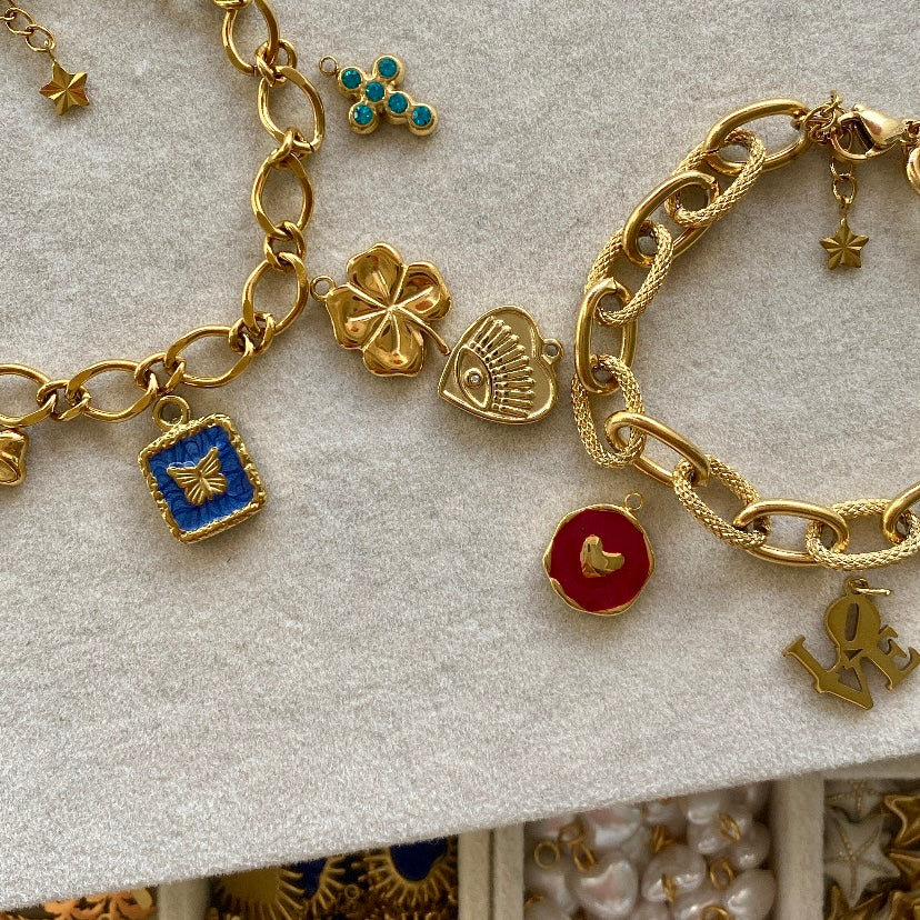 bracelet charms doré