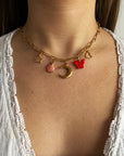 Collier Charms "Corail"