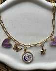 Collier Charms "Lilas"