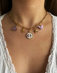 Collier Charms "Lilas"