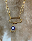 collier mousqueton charms