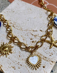 collier acier inoxydable charms