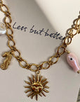 collier charms acier inoxydable