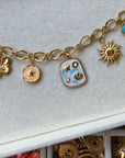 collier charms à breloques