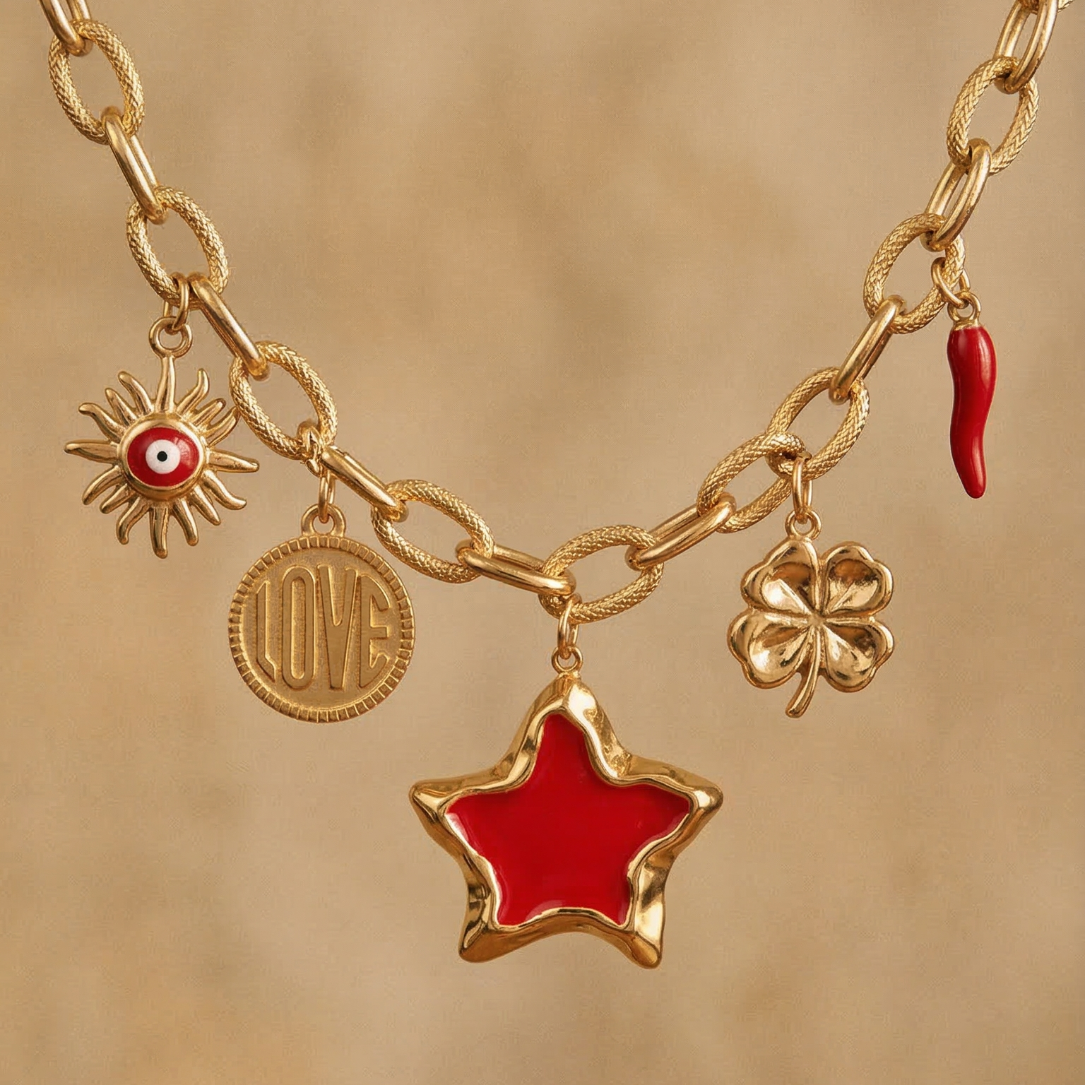 collier charms dahlia