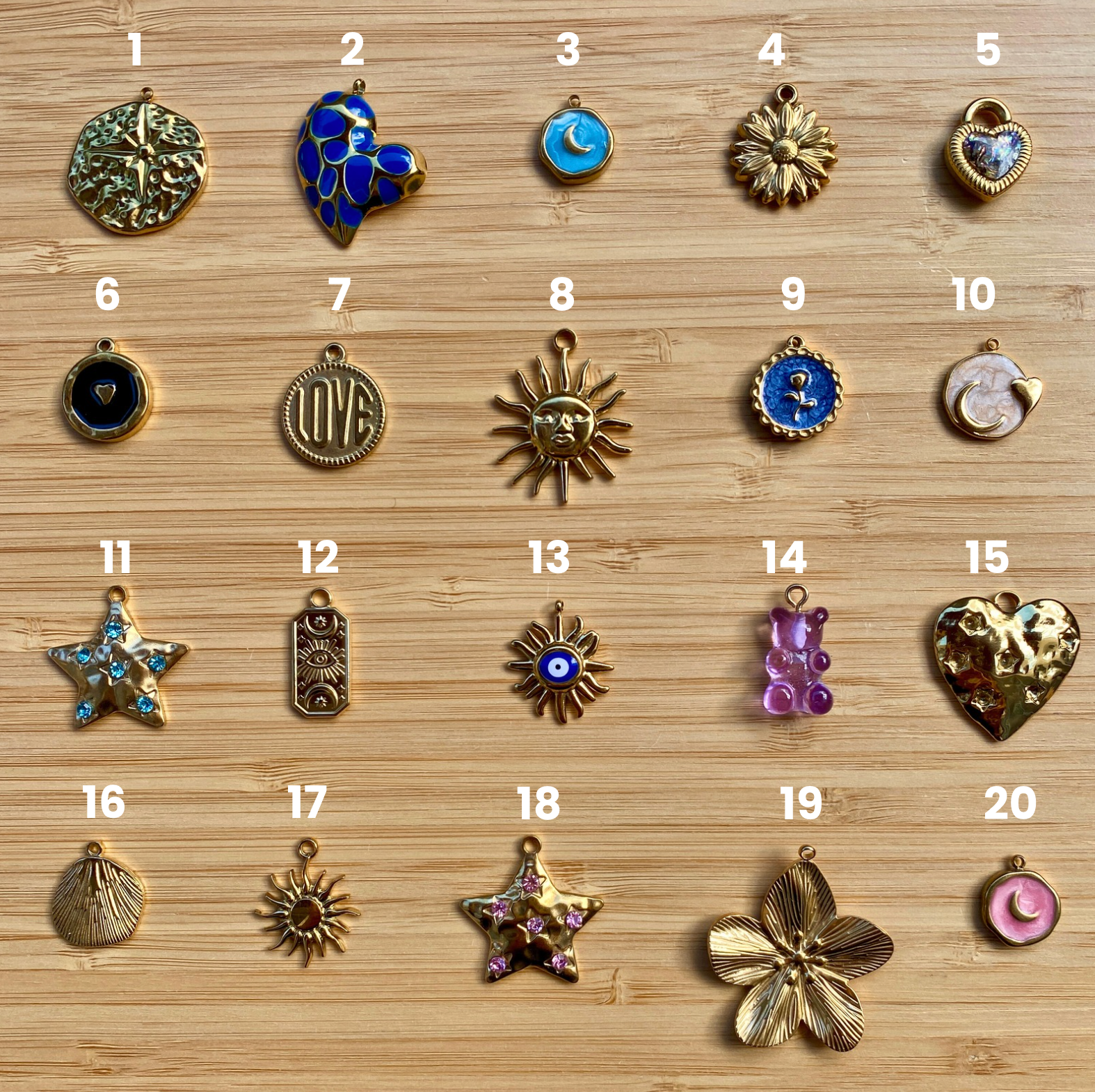 collier charms personnalisable