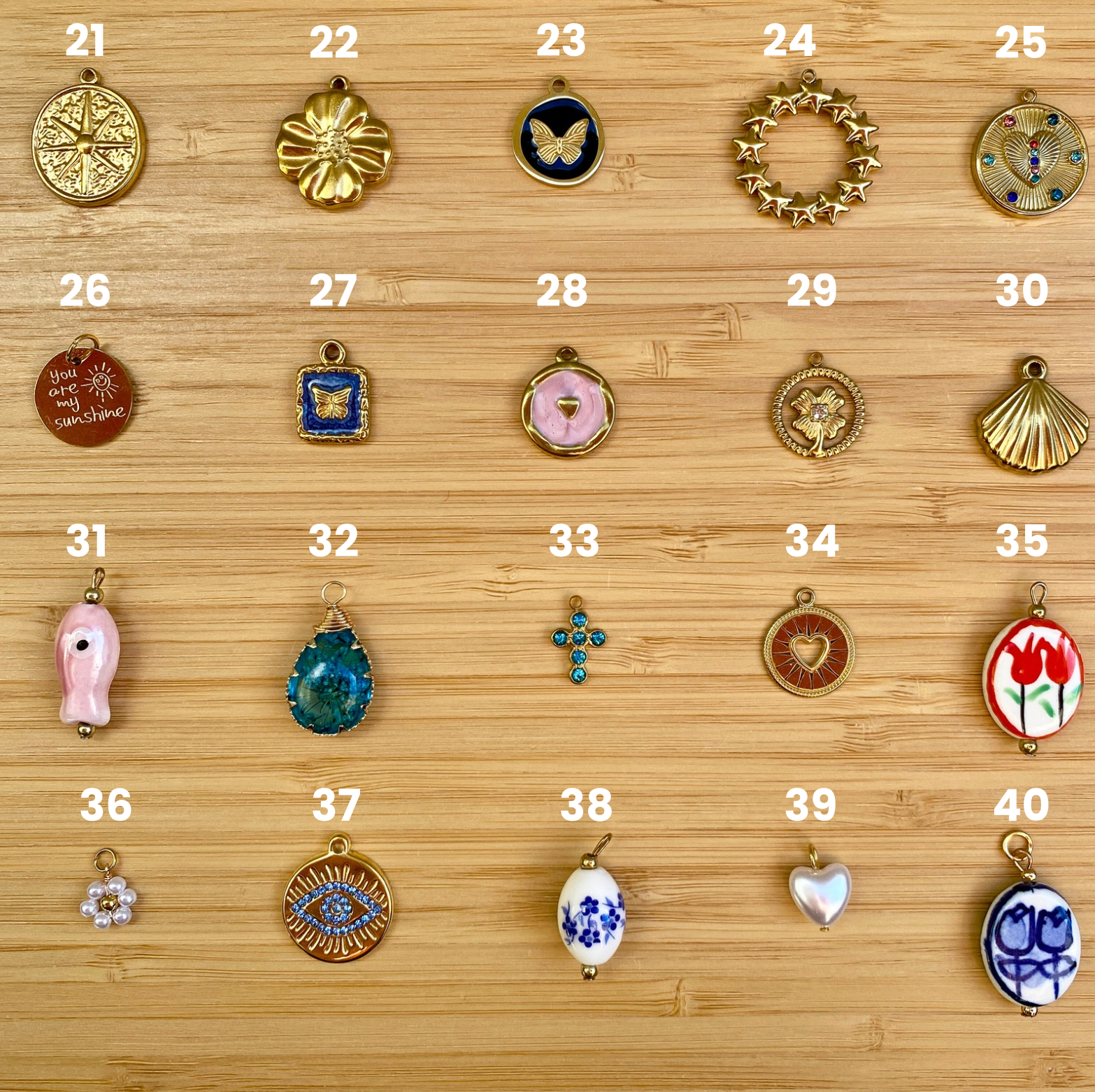 collier charms personnalisé