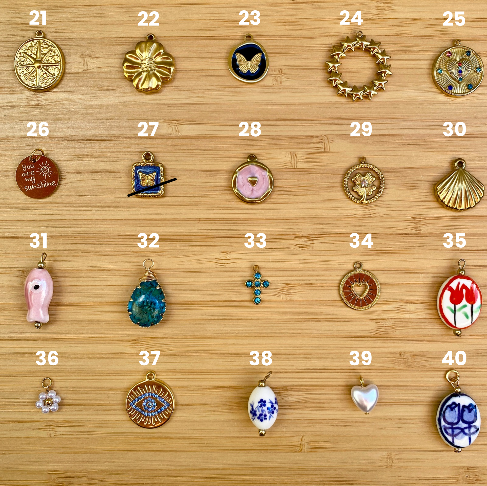 collier charms personnalisé