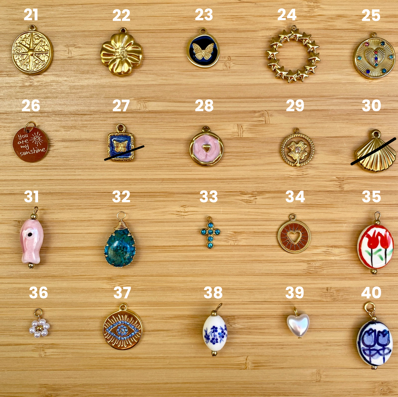 collier charms personnalisé