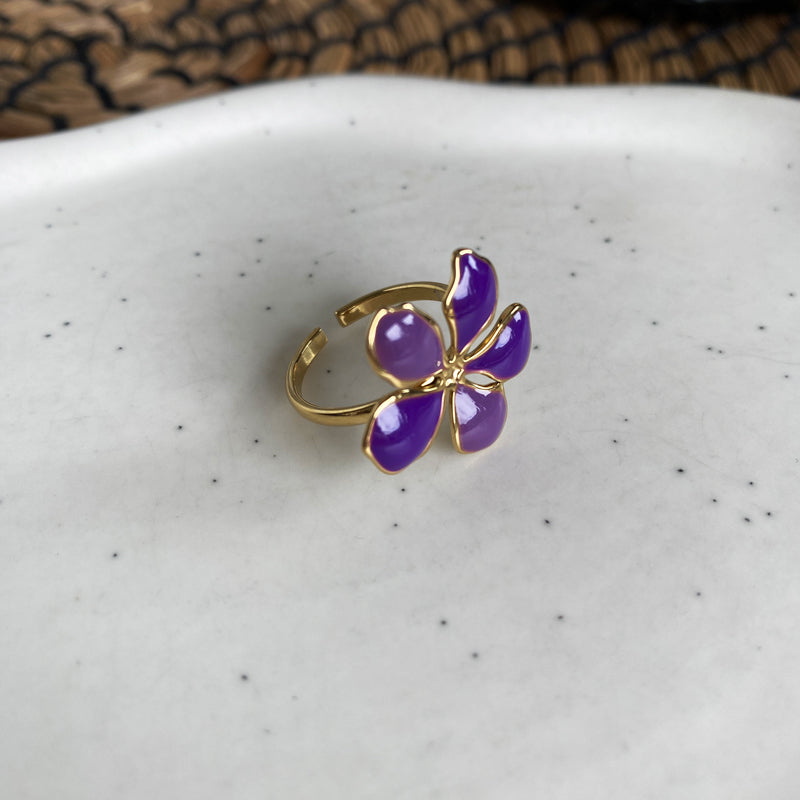 Bague "Iris" Mauve