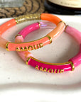 Bracelet Jonc "Amour" Rose
