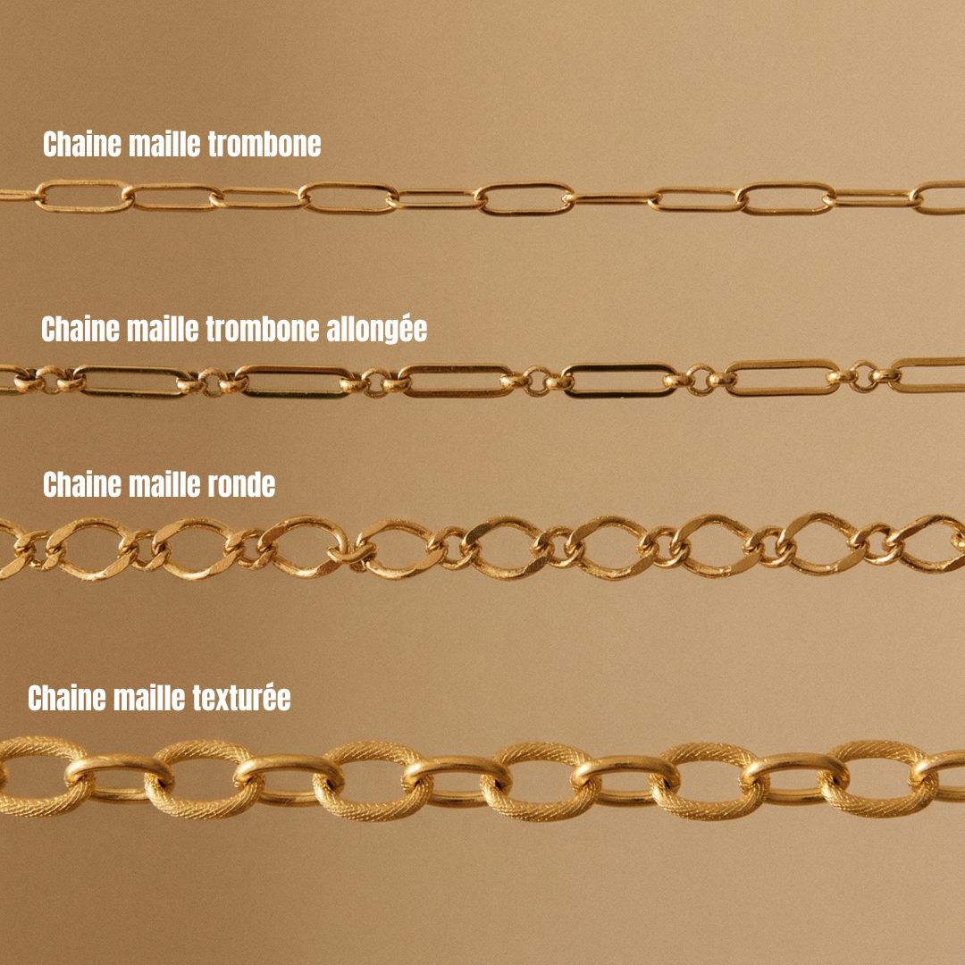 Collier Charms Personnalisé - Doré