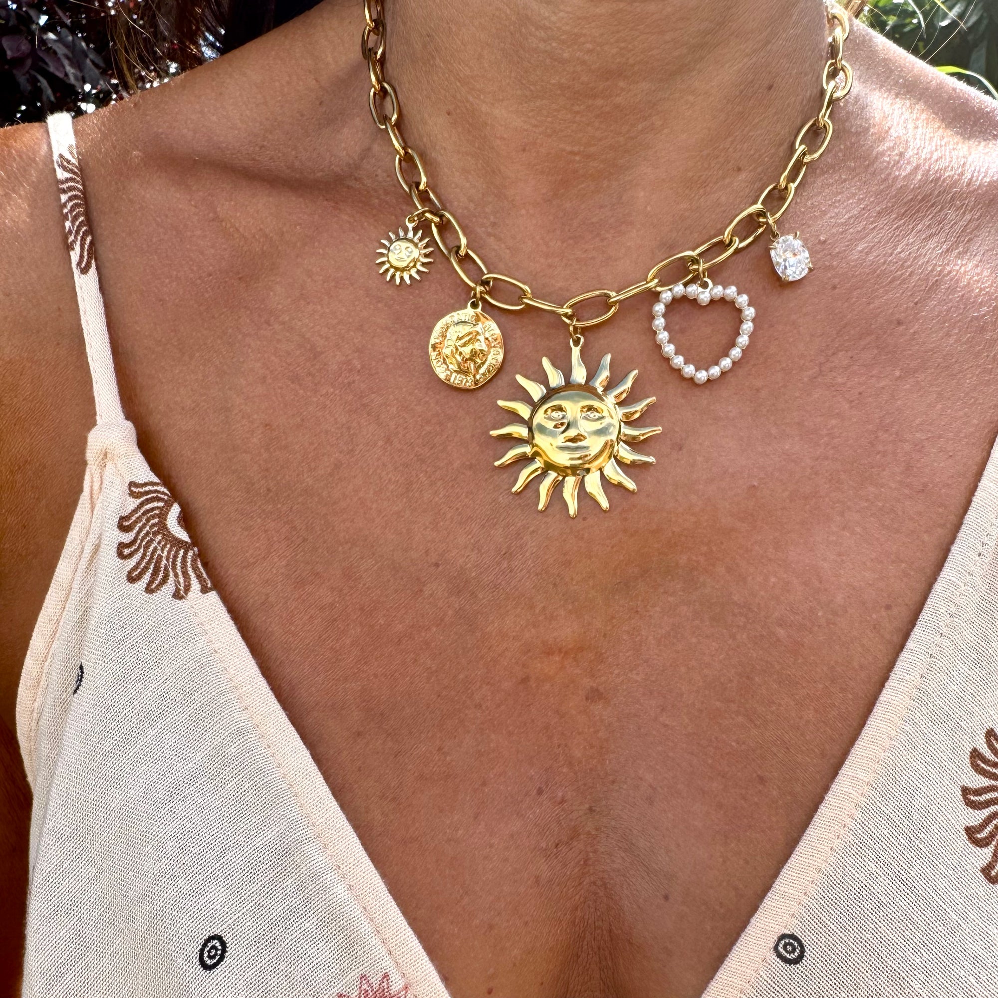 Collier Charms Sol 