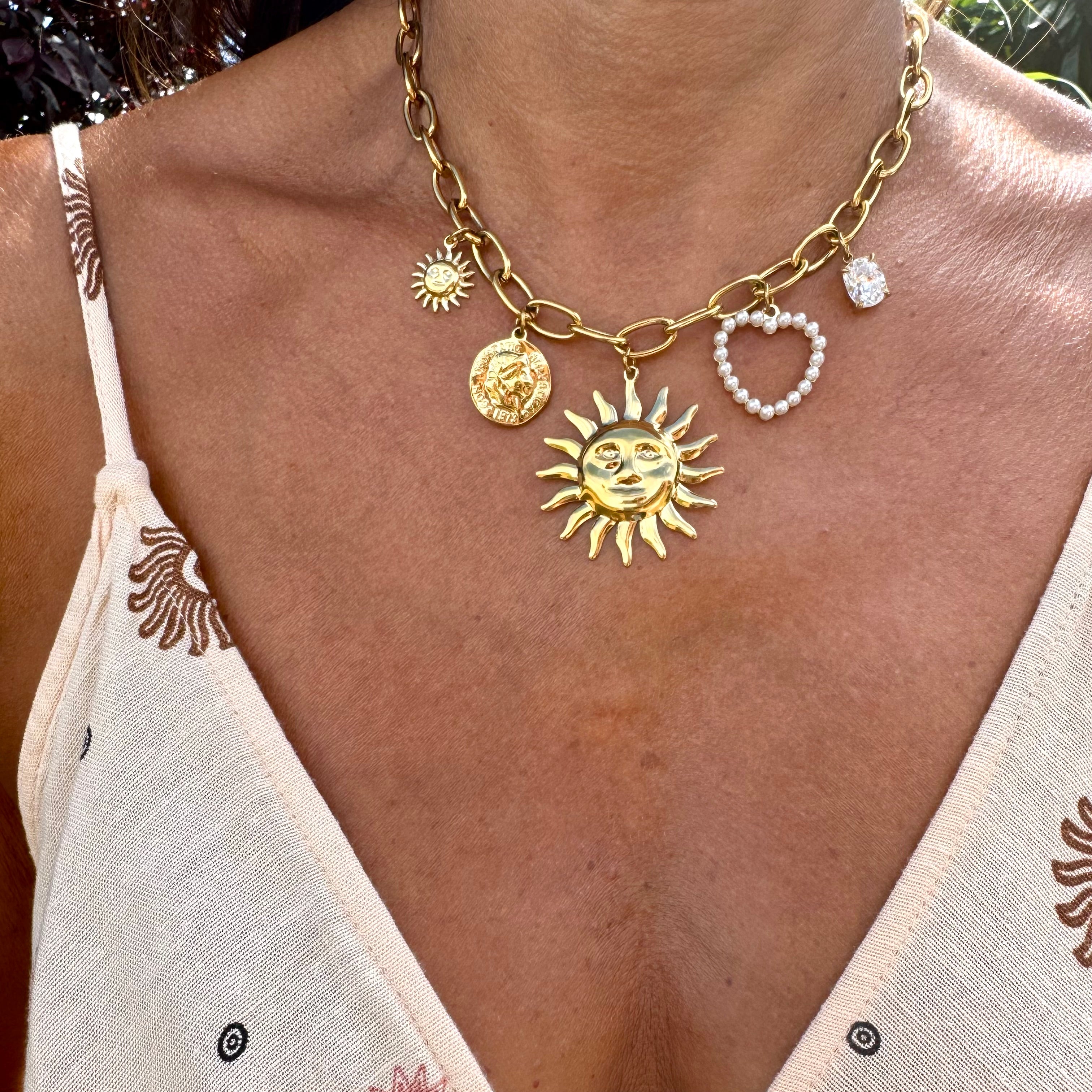 Collier Charms Sol 